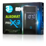 Alkomat PRO X-3 marki AlcoFind z platynowym sensorem