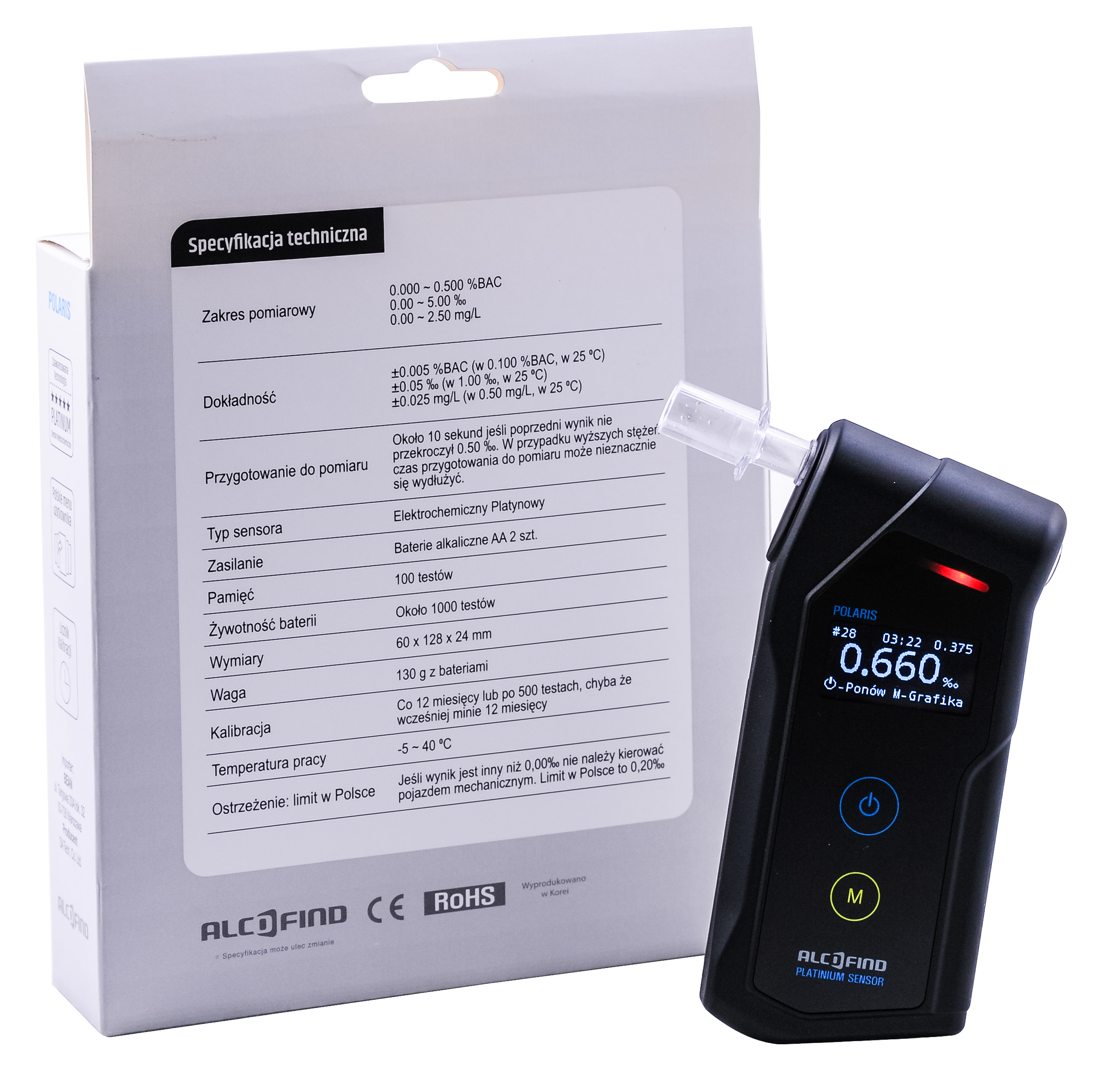 Alkomat AlcoFind Polaris do badania pracowników - obrazek 7