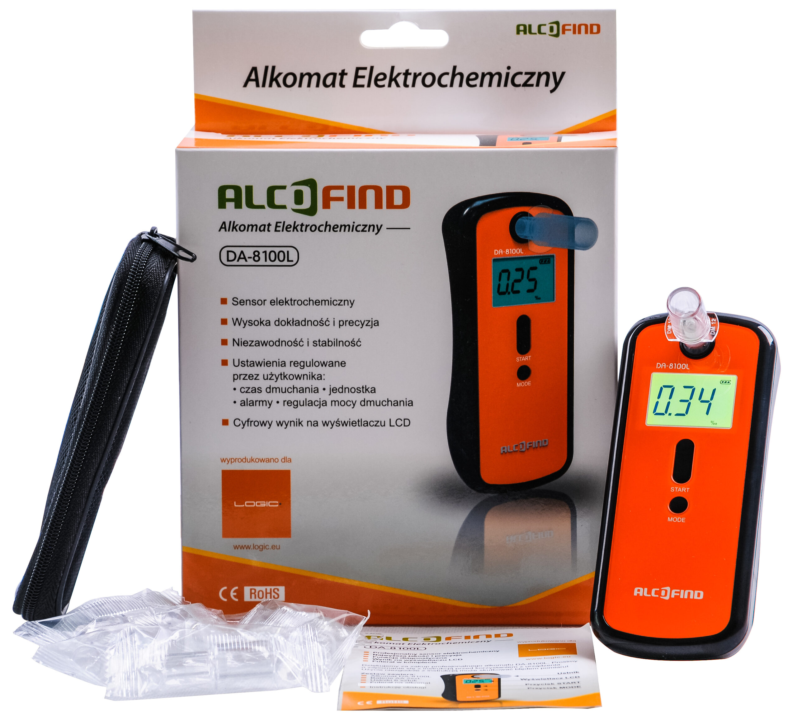 Alkomat AlcoFind DA-8100L do użytku osobistego - obrazek 2