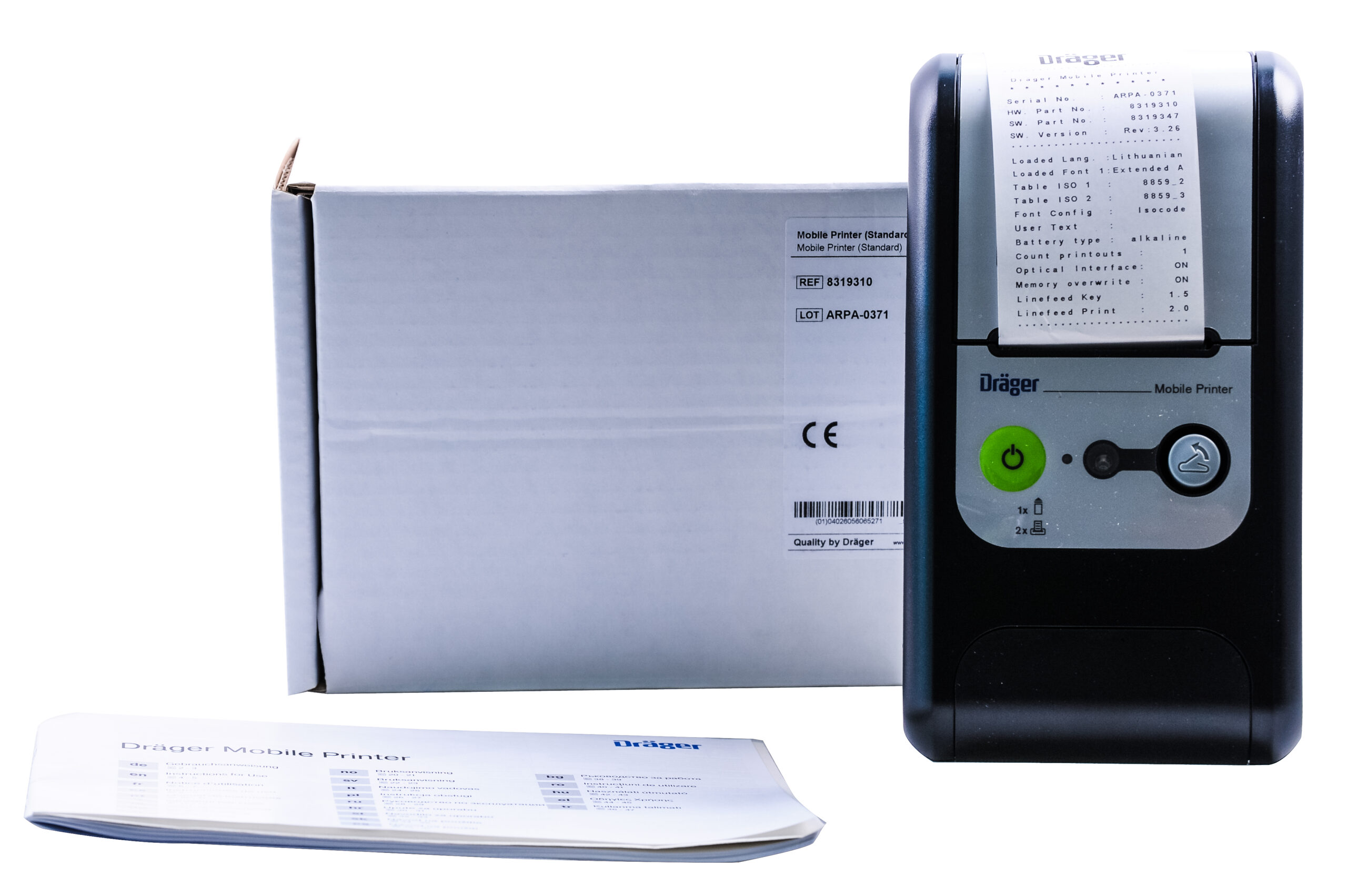 Drukarka mobilna bluetooth do alkomatu marki Dräger 6000
